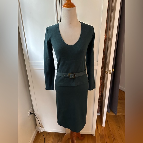 Christine Alcalay Esme ribbed skirt and Monica Ribbed top set - in Lagoon
